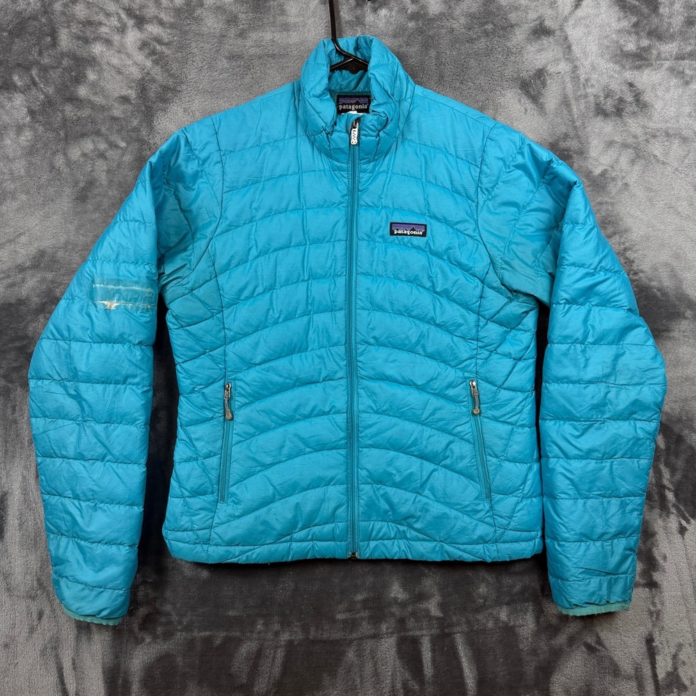 Patagonia Nano Puff Jacket Womens Small Blue Full Zip Insulated Puffer 84215 - Picture 1 of 7